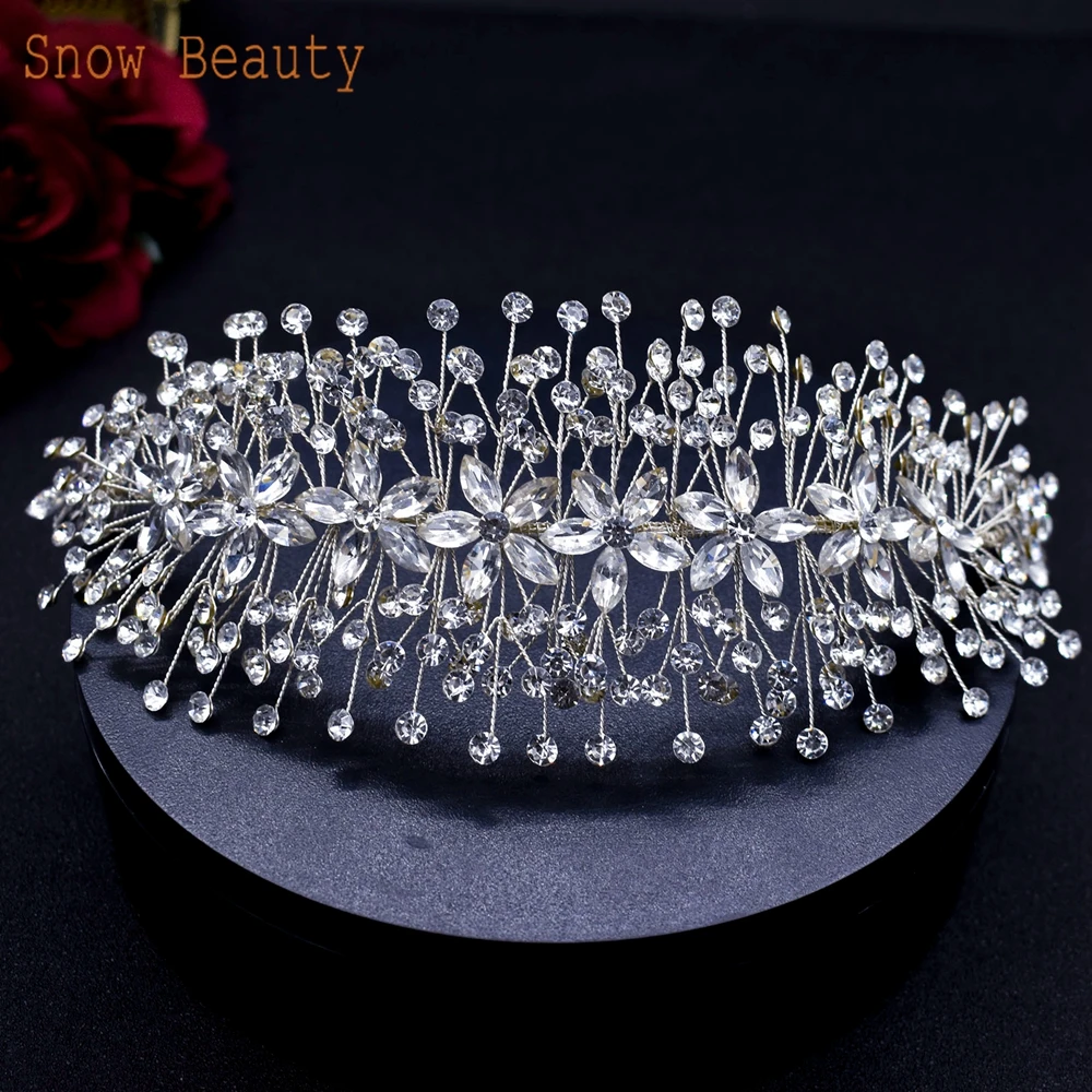 DZ004 Wedding Hairband Leaf Headband Birthday Party Headpieces Hair Accessorie for Women and Girls Bridesmaid Gift Bridal Tiara