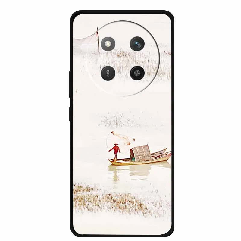 Cat Print Soft TPU Silicone Phone Cover - Lovely Painted Design