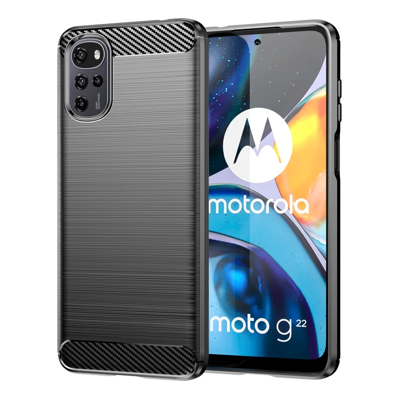 Durable Carbon Fiber Silicone Bumper Case - Anti-Knock Protection