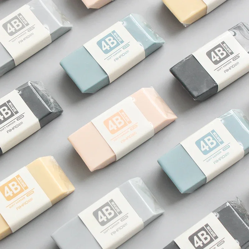 

10pcs kawaii stationery Morandi resin 4B eraser art specific sketch painting pencil eraser for kids