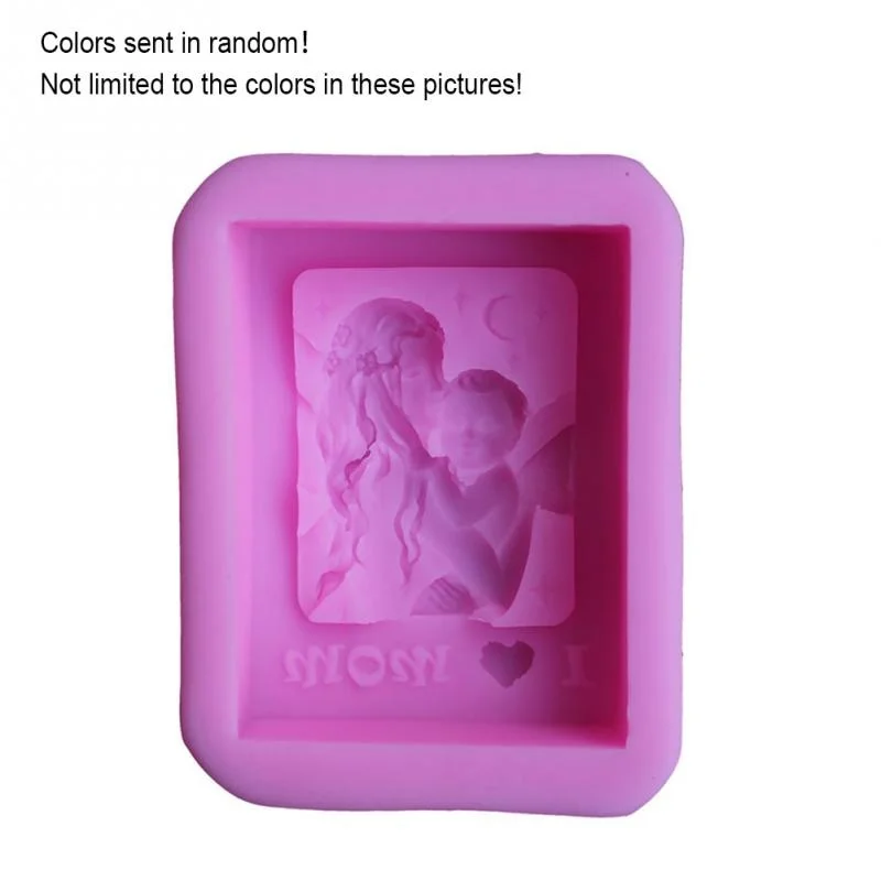 Silicone Mold Baking Mold Soap Molds Mother Holding Baby Silicone Soap Mold