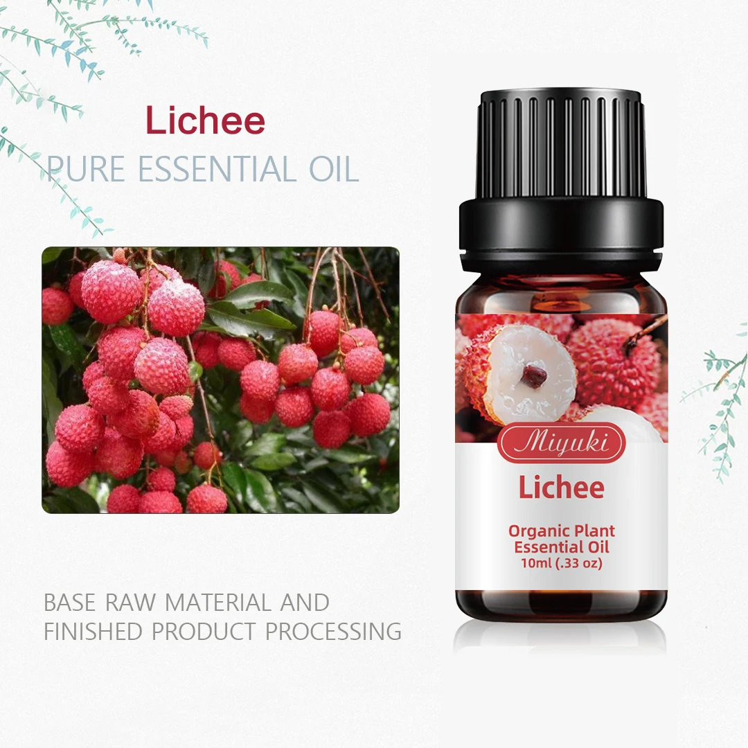 

10ml Lichee Aroma Oil Organic Olant Natural 100% Pure Essential Oil Body Massage Aromatherapy Oil