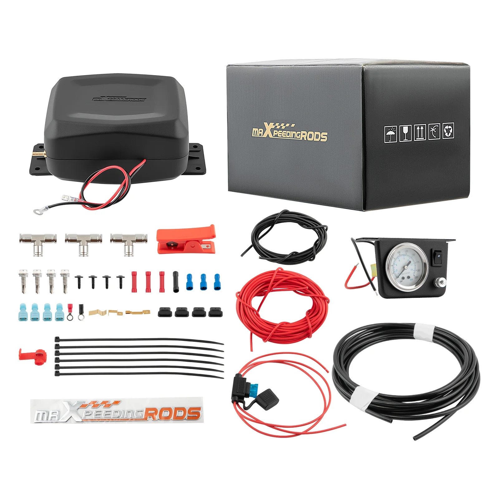 Air Compressor Suspension Shock Controller Kit for Universal Vans