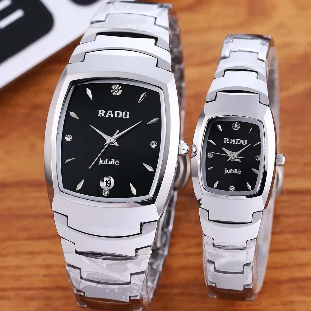 Rado 남녀공용 오리지널 브랜드 시계, 스테인레스 스틸, 자동 날짜 표시, 하이 퀄리티 스포츠, AAA 쿼츠 시계