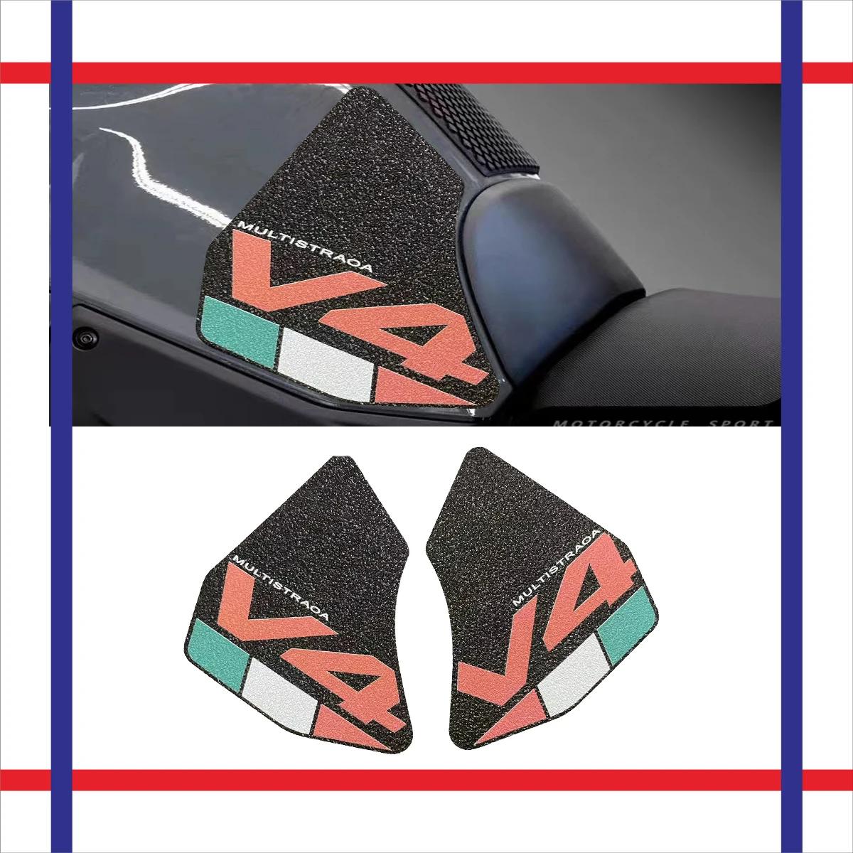 For Ducati Multistrada V4 1100 Sport 1100S 2021-2022  Anti-slip  Knee Grip Pads Side Tank Pad Sticker for ducati multistrada v4 1100 sport 1100s motorcycle anti slip tank pad 3m side gas knee grip traction pads protector sticker