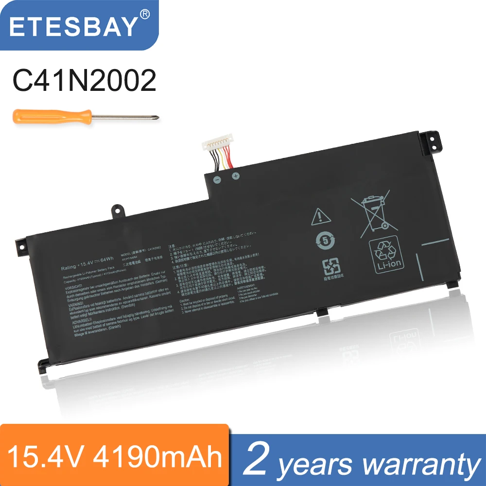 ETESBAY 노트북 배터리, Asus ZenBook Pro 15 UX535 UX535L UX535LH UX535LI ...