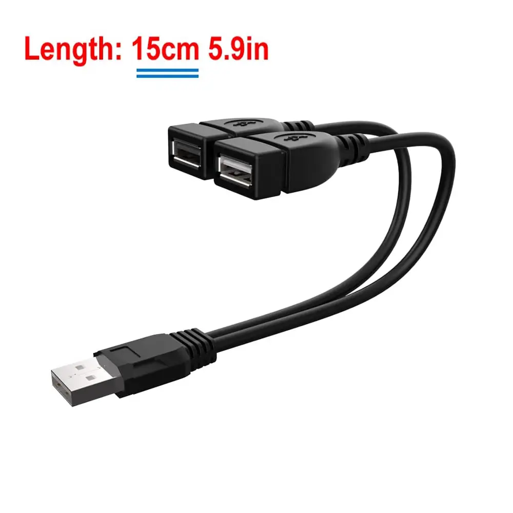 1 To 2 USB Branching Multi-functional Adapter Extension Cable For Phones, Tablets, And Extended Multi-Interface Hubs_voghion.com