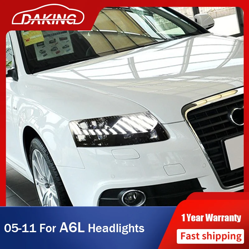 

Car Styling Head Lamp Front Light for Audi A6L Full LED Headlight 2005-2011 A6L C7 LED DRL With Dynamic Tuning Signal Headlights