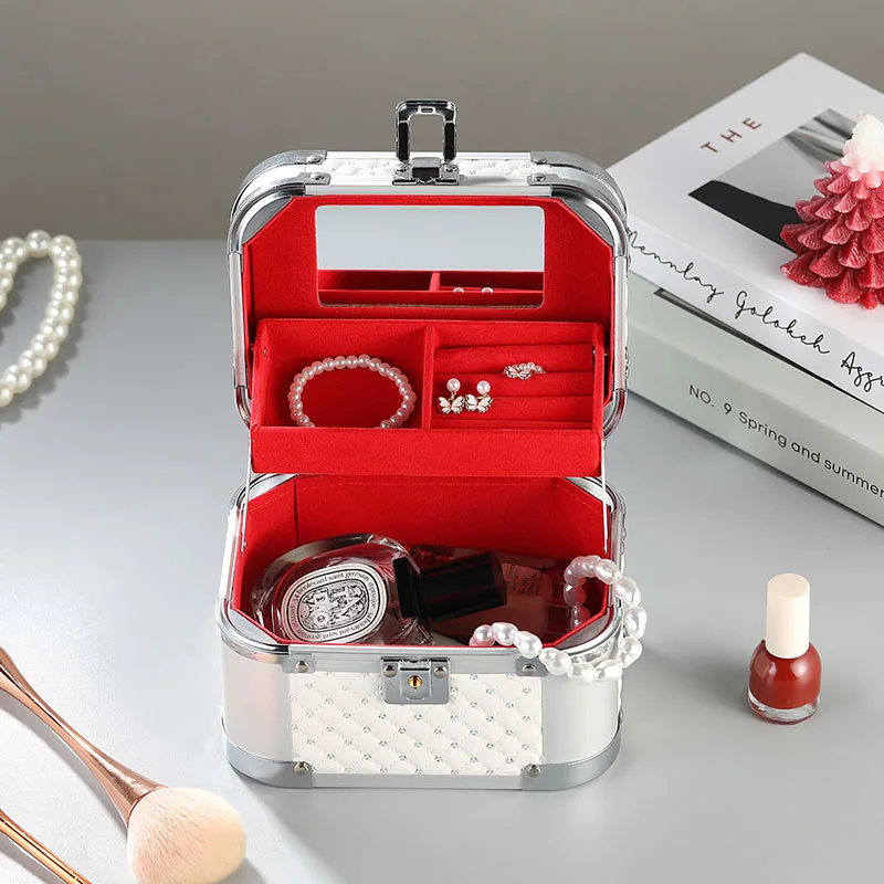Aluminium make-up koffer met spiegel voor nagels_voghion.com