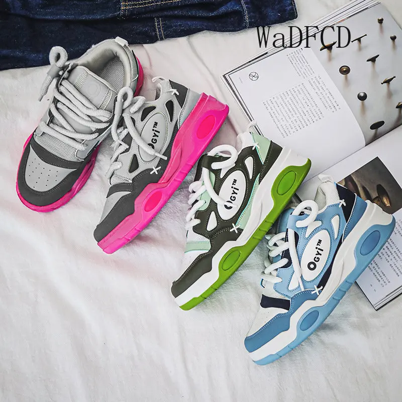 Chunky Sneakers Men Soft Sole Running Shoes Fashion Casual