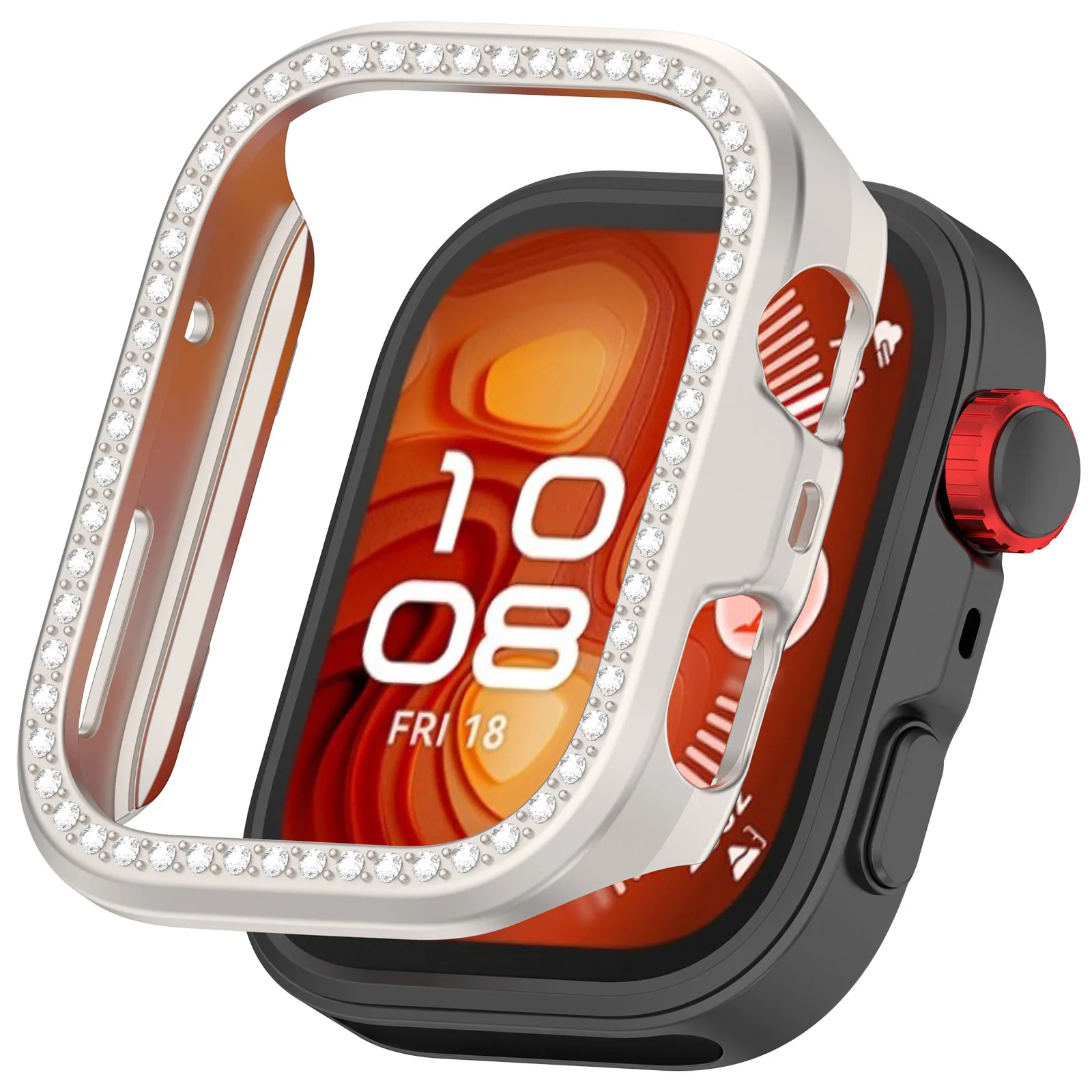 Diamond Case with Strap - All-Around Hollow PC Protective Bumper Frame