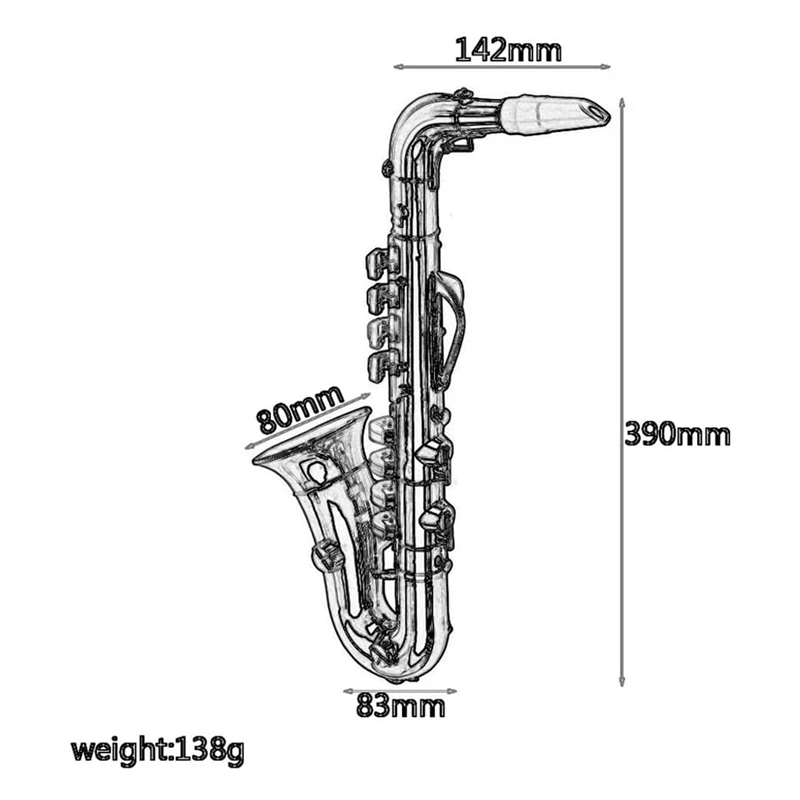 Saxo De Juguete 8 Teclas De Colores Cbsky 708101