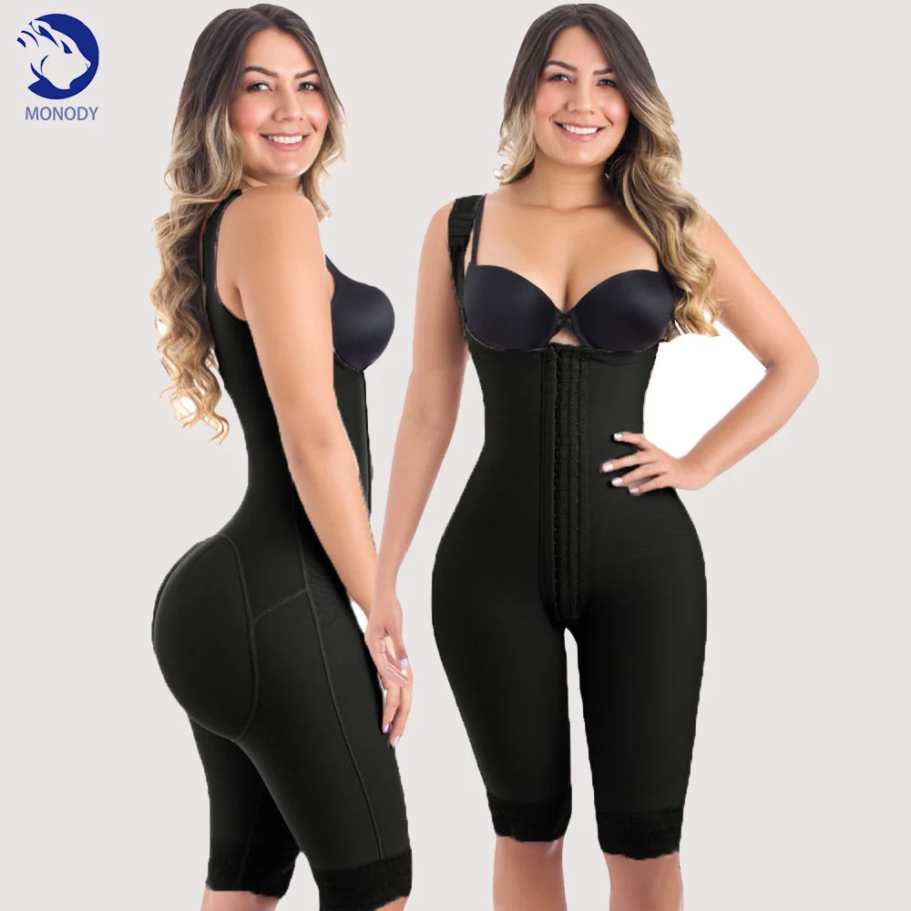 

Fajas High Compression BBL Post Surgery Shapewear Abdominal Control Adjustable Shoulder Bodysuit Postpartum Girdle Body Shaper