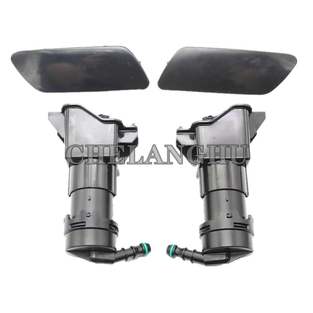 For Audi A6 C6 / A6 C6 Avant Facelift 2009 2010 2011 Front Headlight Washer Lift Cylinder Spray Nozzle And Cover Cap