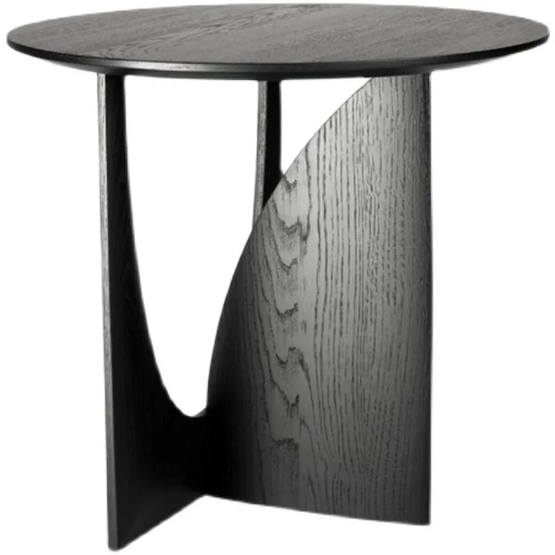 MOMO semplice legno massello rotondo Edg tavolino tavolino tavolino nordico tavolo rotondo comodino tavolo ad angolo di design geometrico