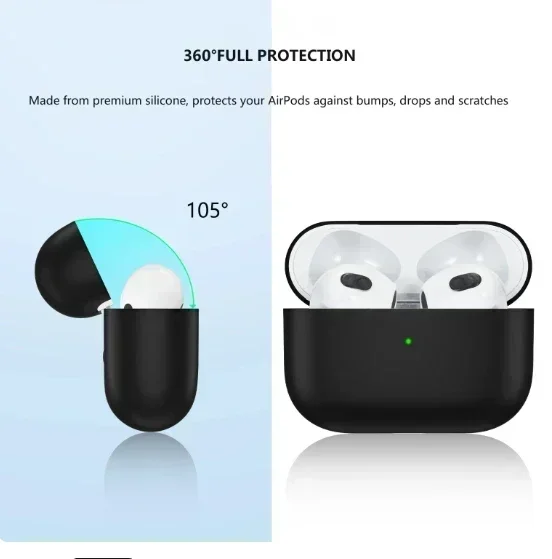 

AWA King Store for airpod 3 case Silicone Soft Protect Case Pro case for airpods 3rd generation fund for Airpods Pro 2 3 Cover