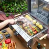 Portable Propane Pizza Oven and Grill with 13in Stone, Thermometer - For Camping, Patio Cooking, BBQ 3