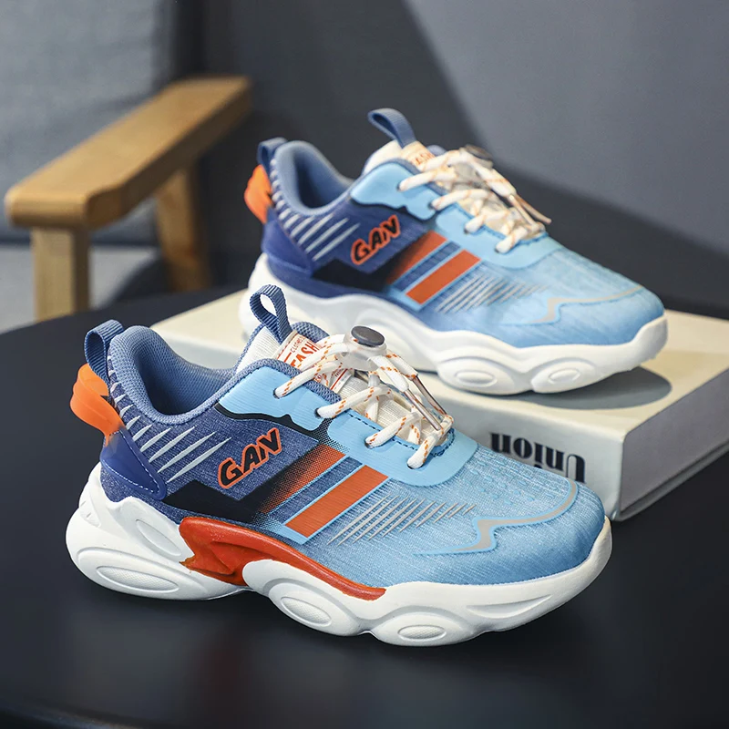 

Kids Spring Sneakers Boys Girls School Casual Shoes Outdoor Breathable Running Shoes Light Soft Tenis Non-slip Children Shoes