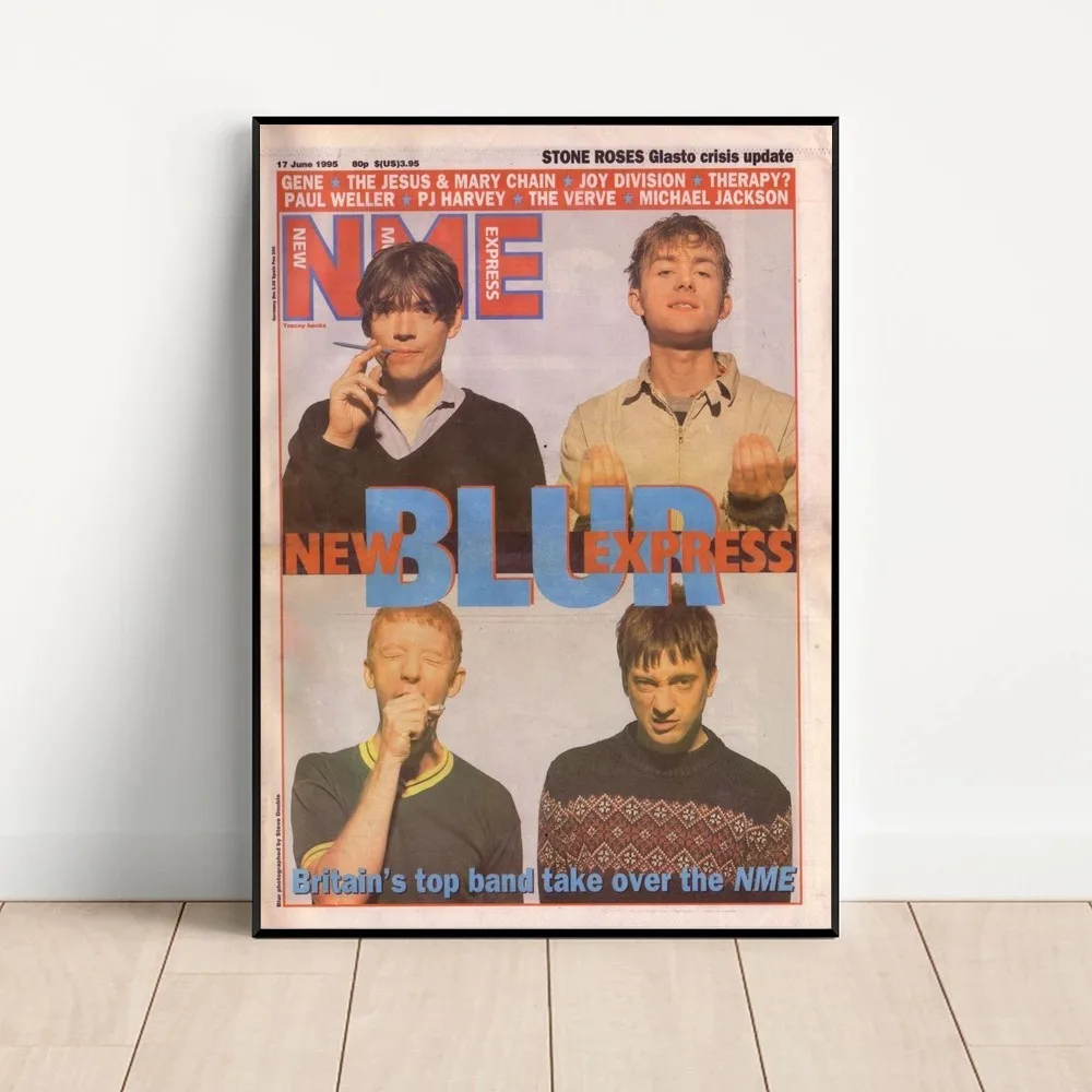 Band Musik Rapper Blur Poster Kraft Club Bar Paper Vintage Poster Wall Art Painting Bedroom Study Stickers vintage posters poster prints