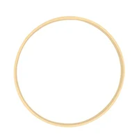 Dream Bamboo Rings,Wooden Circle Round Catcher DIY Hoop for Flower Wreath House Garden Plant Decor Hanging Basket 18Cm 1