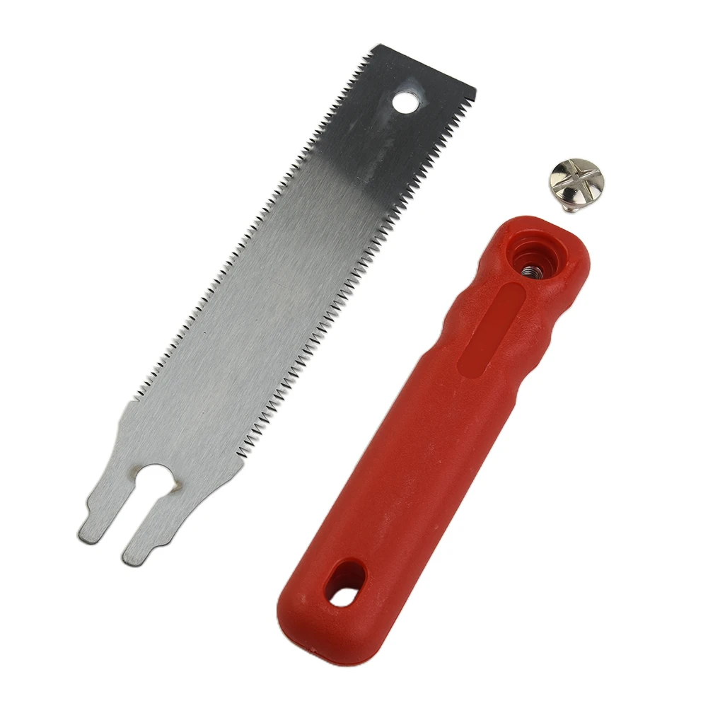 1 Double Edged Japanese Pull Saw 65mn Steel Flexible Blade 3-edge Tooth Hand Saw For Wood Plastic Cutting Woodworking Tool Hand Saw