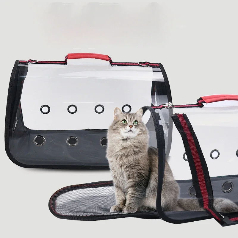 Cat Dog Carrier Bag Portable Cats Handbag Foldable Travel Bag Kitten Carrying Shoulder Pet Transport Bags