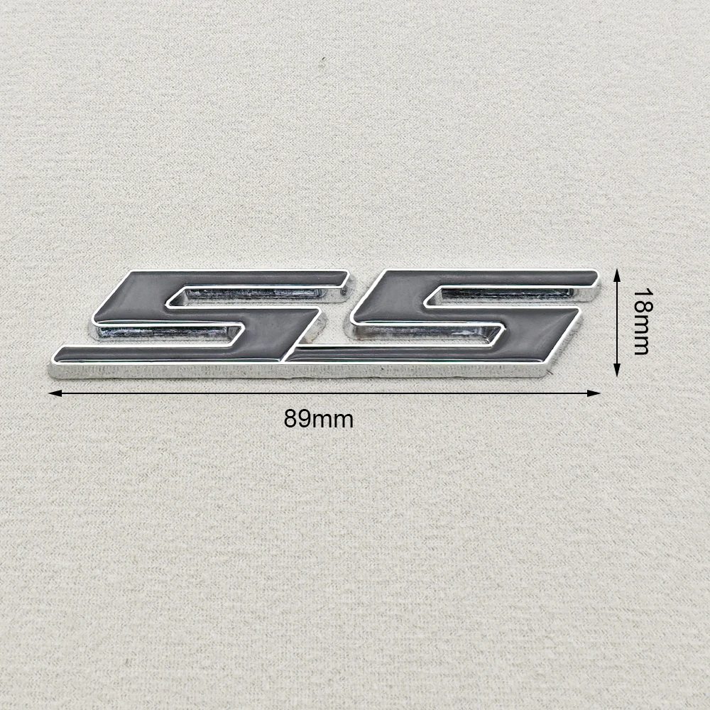 쉐보레 카마로 실버라도용 신차 스타일링 배지 3D 메탈 SS 로고 프론트 그릴 엠블럼 펜더 트렁크 스티커 데칼 액세서리