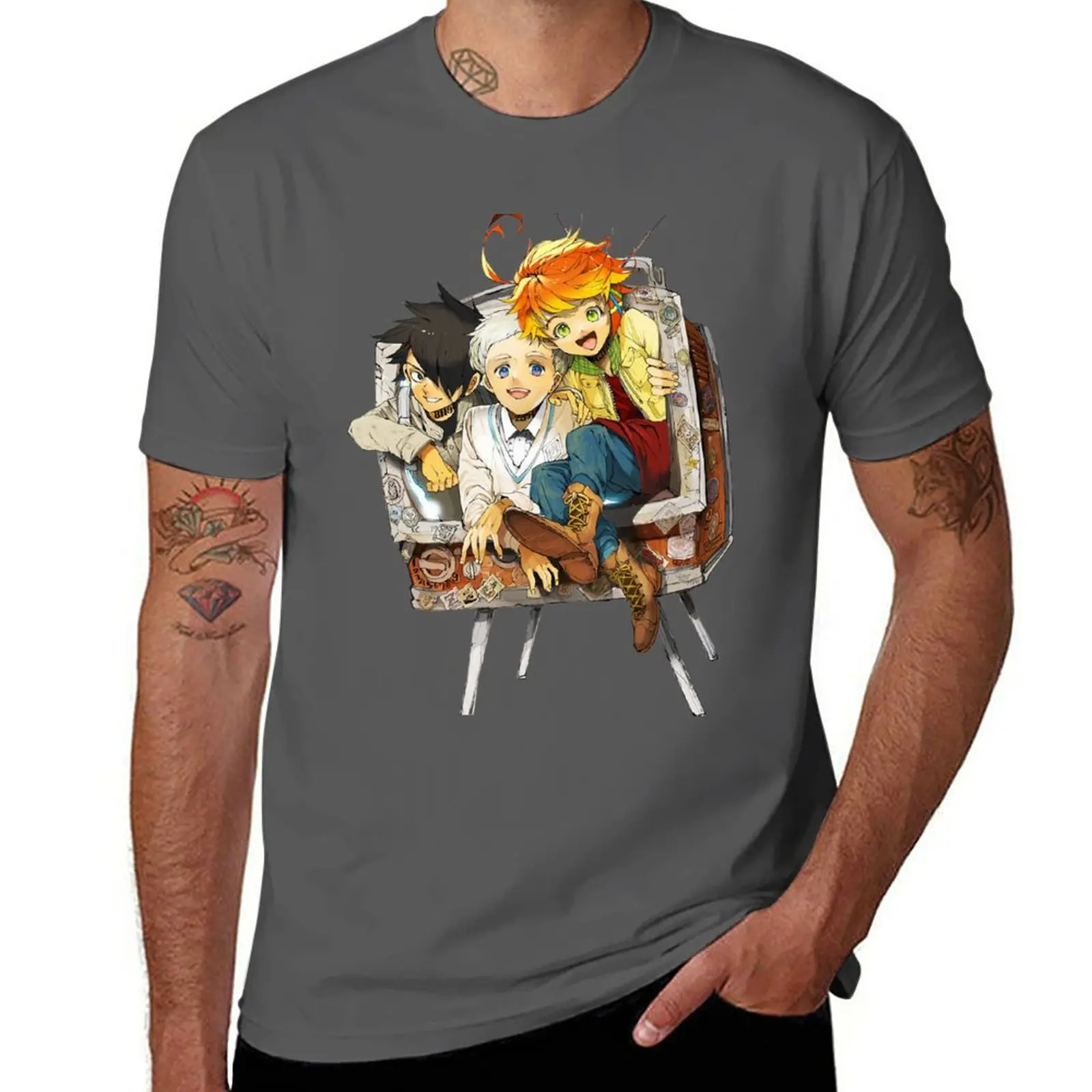 

The Promised Neverland [Yakusoku no Nebārando] T-Shirt plus size tops anime clothes aesthetic clothes oversized t shirt men