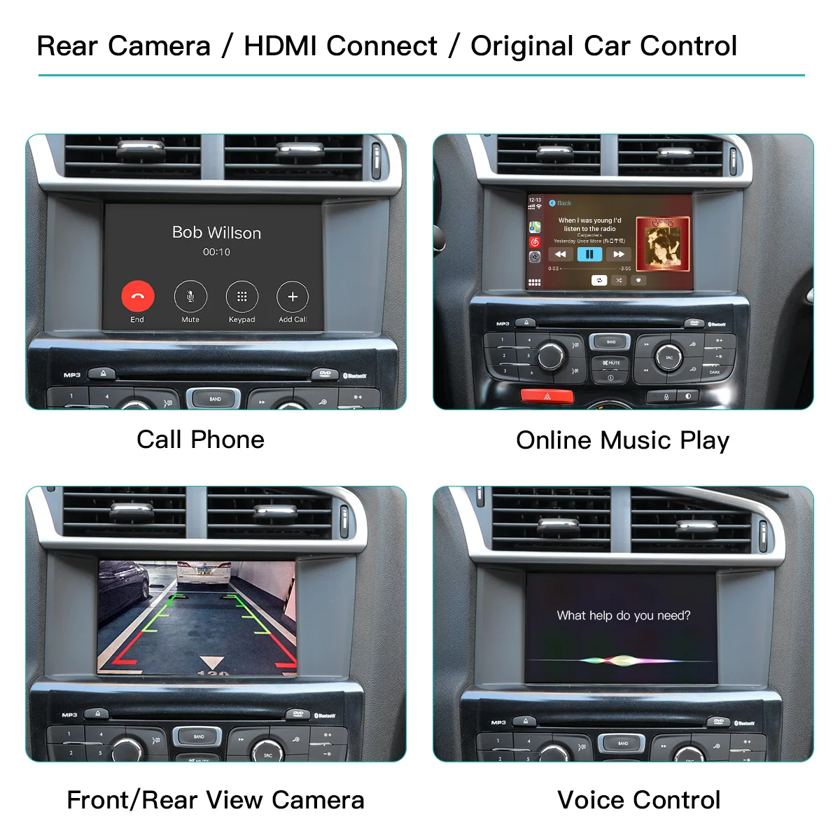 2025 AUTOABC ワイヤレス Carplay Android 自動プジョー SMEG 208 308