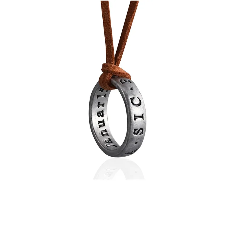 KEYCHIN Nathan Drake Ring Necklace Video Games Fans Gifts Drake Ring  Pendent Jewelry For Women Girls, L, Silver, silver : Amazon.co.uk: Fashion