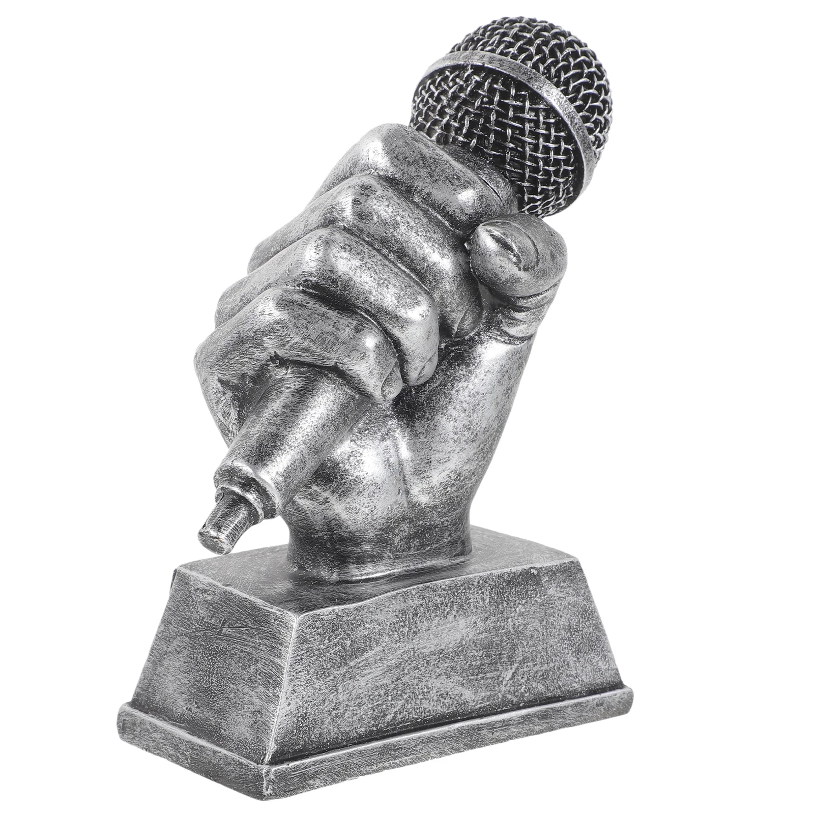 

Microphone Trophies Silver Singer Trophy Appreciation Gift Dance Trophy Mic Trophy Singing Award Trophy Karaoke Competitions