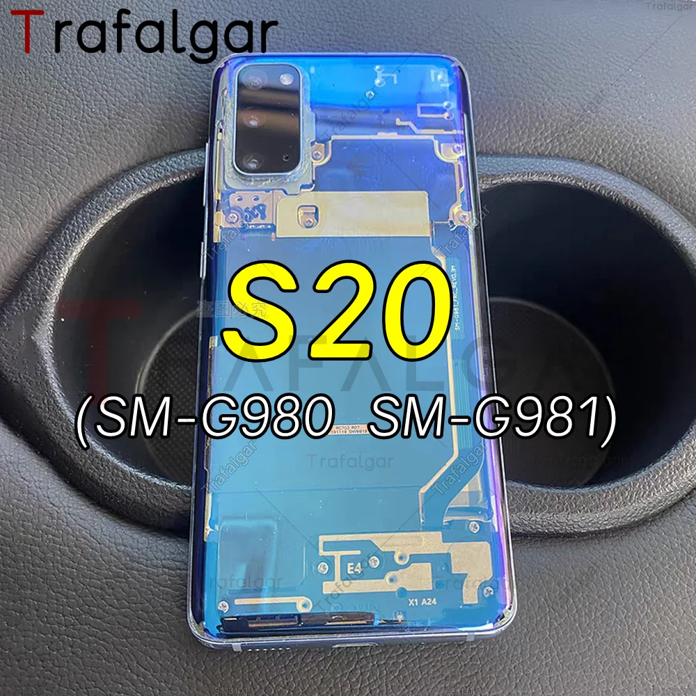 Glass Repair Samsung S20+ Back Glass For Samsung S20 PLUS G985 G986 Rear  Back Glass Battery Cover Camera Lens UK