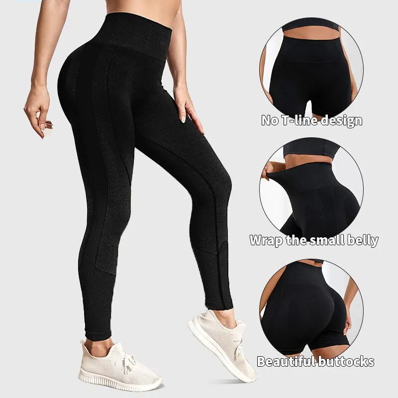 Yoga Sport Women Fitness Seamless Workout Leggings Fashion Push Up Leggings Gym Women Pants sports leggings yoga pants female tights