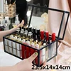 40 Slots Glass Lipstick Holder Dustproof Display Case Beauty Storage Box Luxury Makeup Organizer with Lid 4
