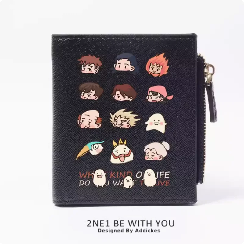 Anime The Boy and the Heron Zipper Fashion Wallets PU Purse Card Holder Money Bag Gift B1425 Cosplay