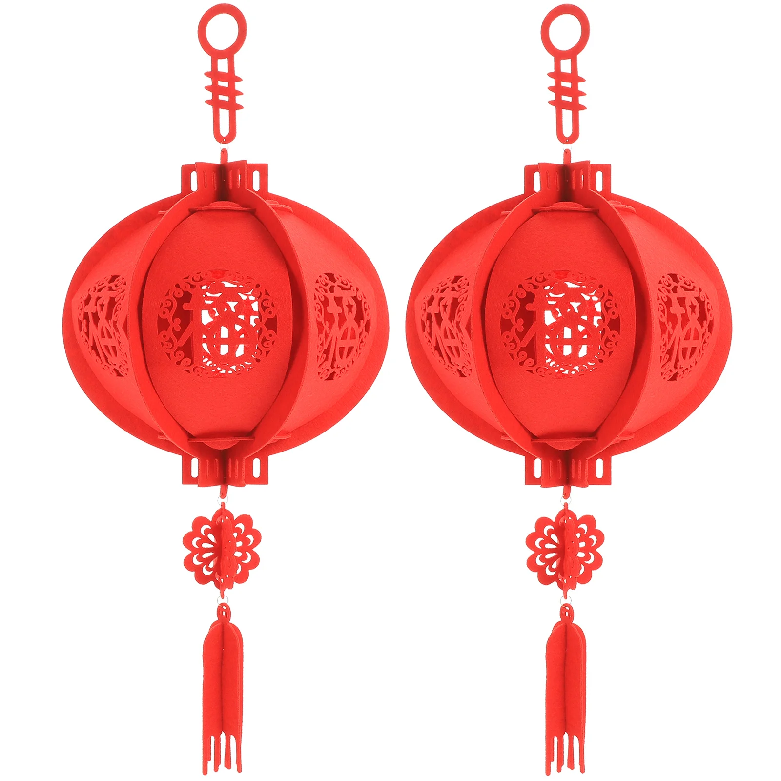 

Chinese Lantern Hand-Made Felt Lantern Pendant Festive Hanging Chinese Lantern Spring Festival Wedding Party Decoration