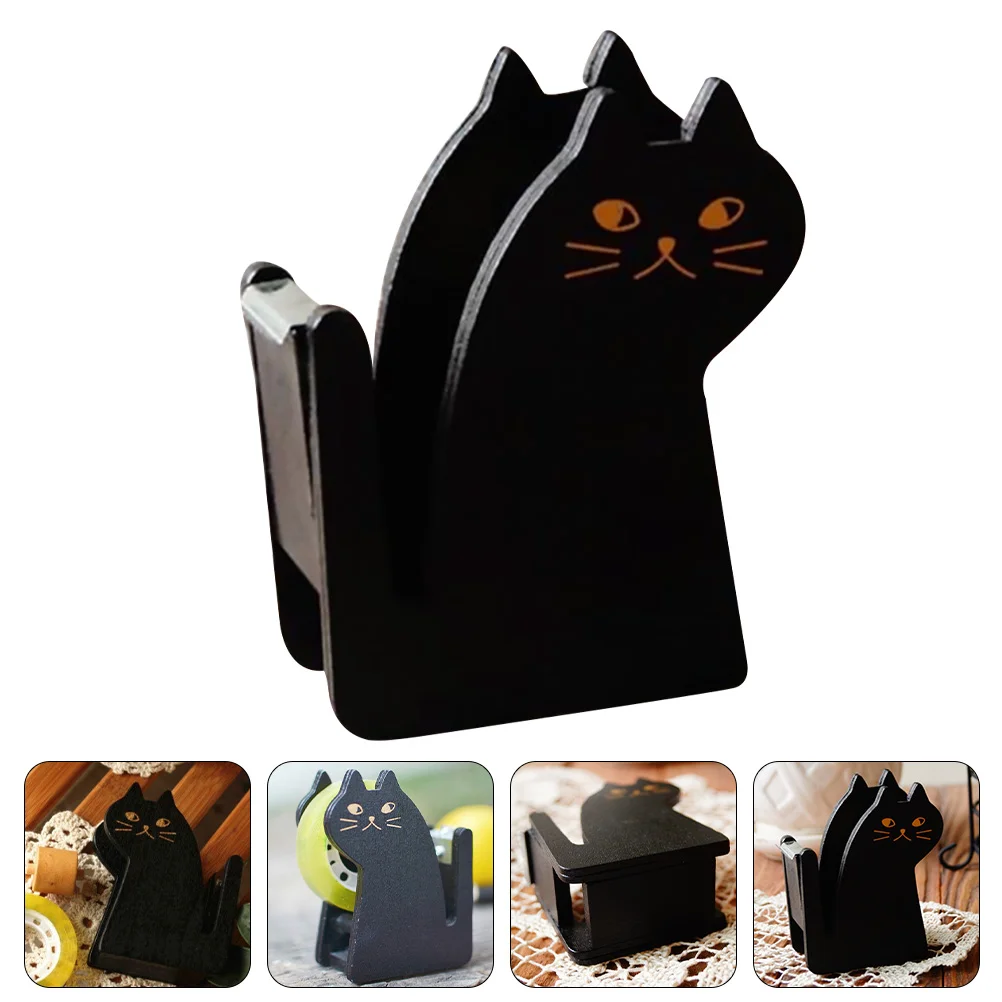 

2pcs Adorable Cat Designed Tape Cutters Portable Tape Dispensers Tape Holders