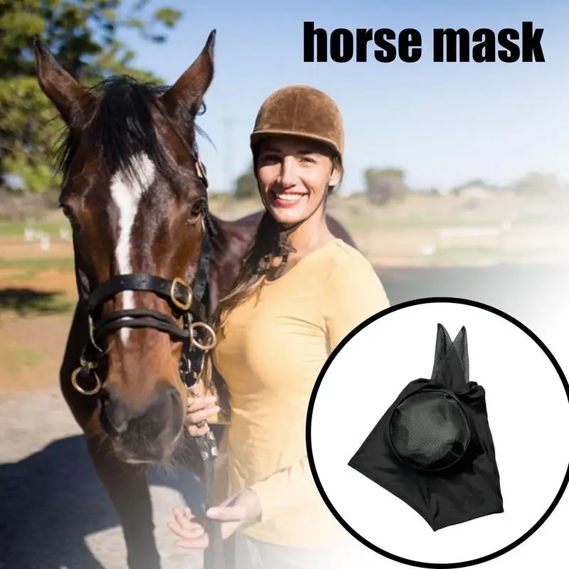 Horse Fly Cover UV Blocking Elastic Cover For Horses Machine Washable Protective Equestrian Supplies For Horses