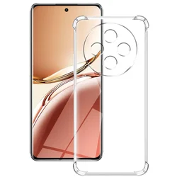 Crystal Clear Shockproof Silicone Soft Phone Case with 6.7'' Bumper Protection for OPPO F27 ProPlus (Shockproof Case)