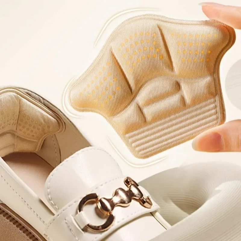 5D Cuttable Foam Heel Pad High Heels Non-slip Thick Insole Relieve Pain Shoe Pads Comfortable Heel Patch High Elasticity Cushion