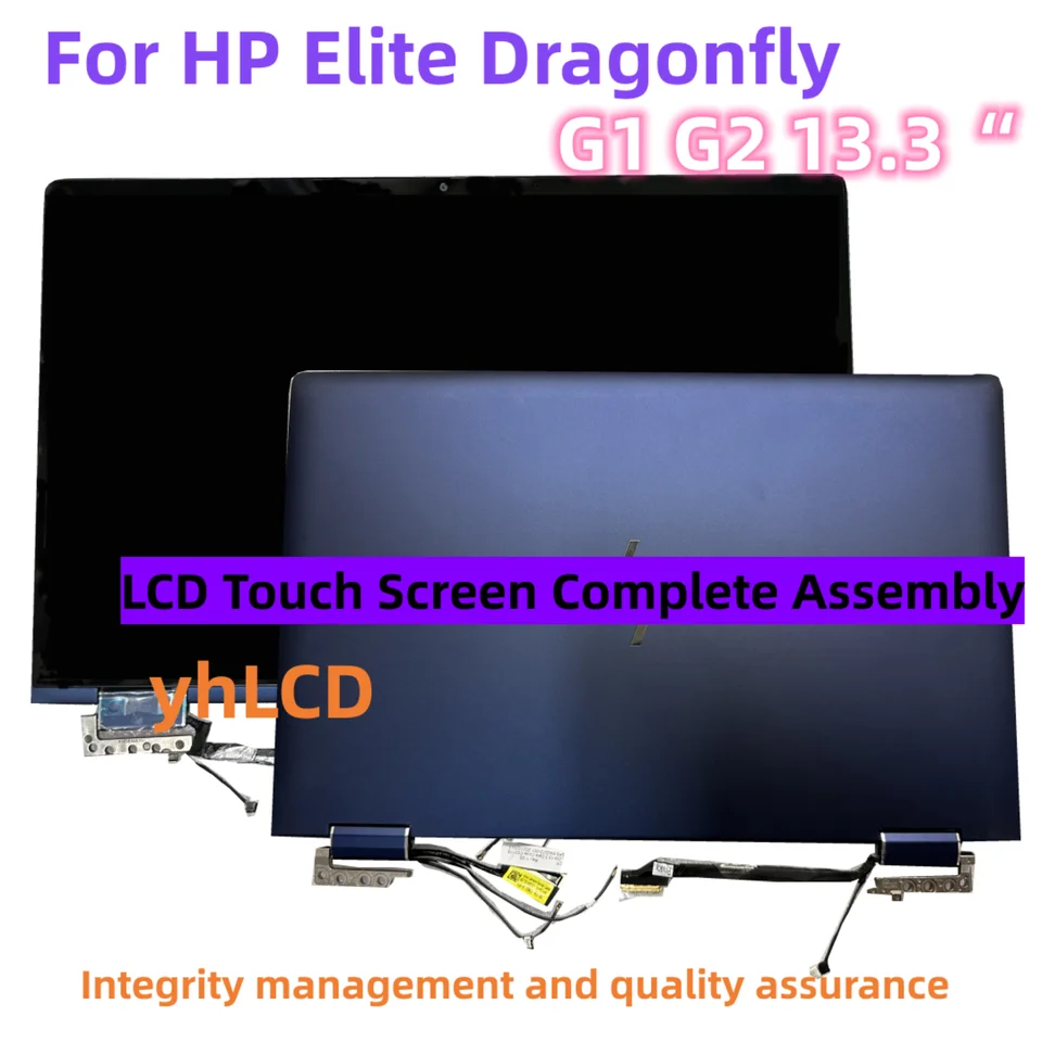 【LCD換装済】HP Dragonfly G2 11th i5 16G 512G For HP Elite Dragonfly G2 Assembly L92715-ND1 LCD Touch Screen