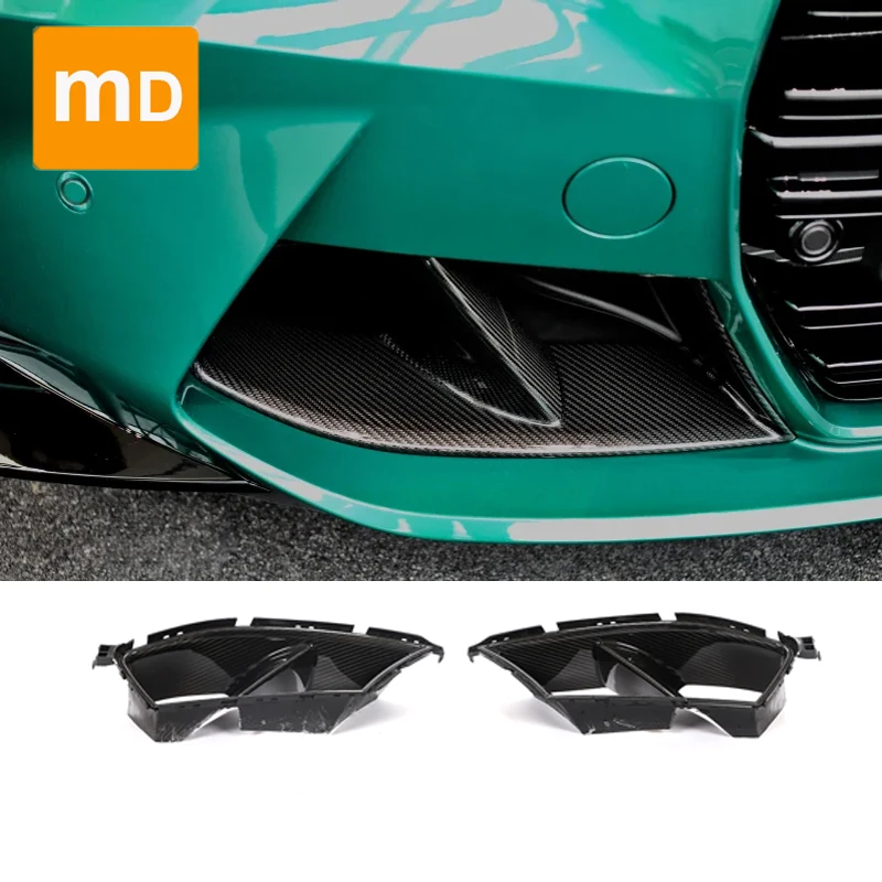 

Для BMW G80 M3 G82 G83 M4 2021 2022 сухое углеродное волокно черный Передний бампер Автомобильная Нижняя решетка вентиляционные отверстия Комплект кузова автомобильные аксессуары