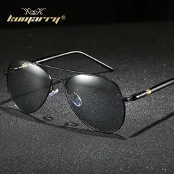 KUMARRY 2023 Pilot Photochromic Sunglasses Men Fishing Driving Luxury Brand Designer Polarized Sunglass For Men‘s oculos UV400