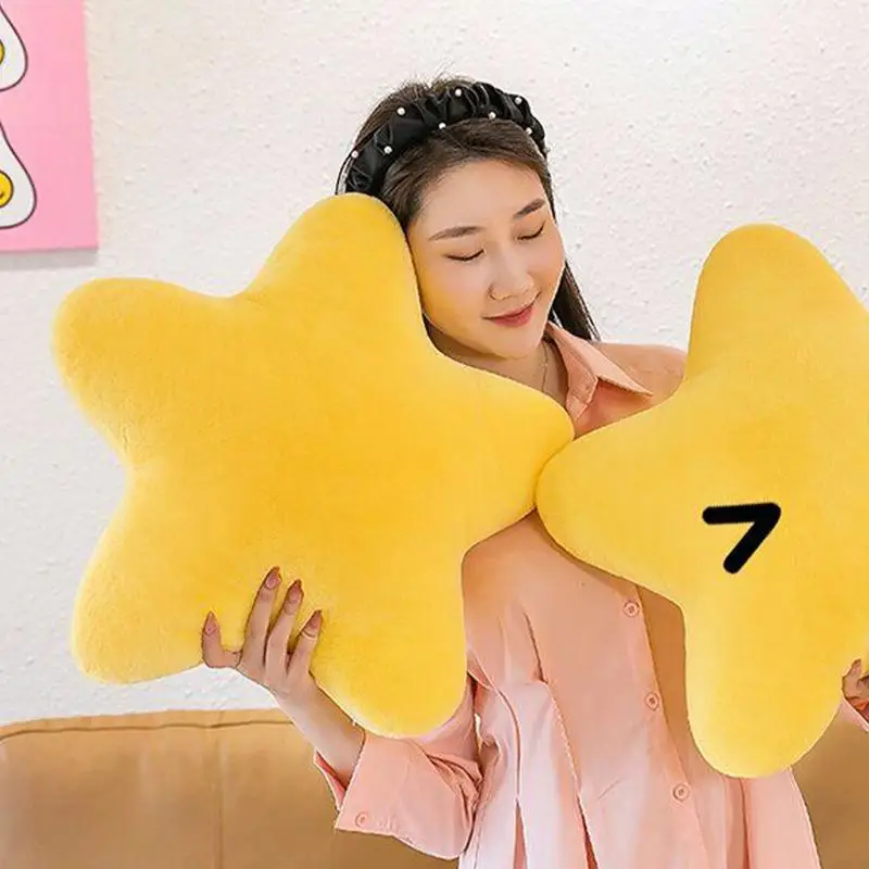 Star Throw Pillow Plush Doll Toy Super Soft Sleeping Pillow Sofa Cushion Bedroom Ornaments Office Girl Birthday Gift 4