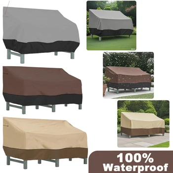 210D 100% Waterproof Outdoor Garden Heavy-Duty Sofa Cover Furniture Protector Patio Benchs Table Rain Protector Cover옥외 가구 방진 덮개 1