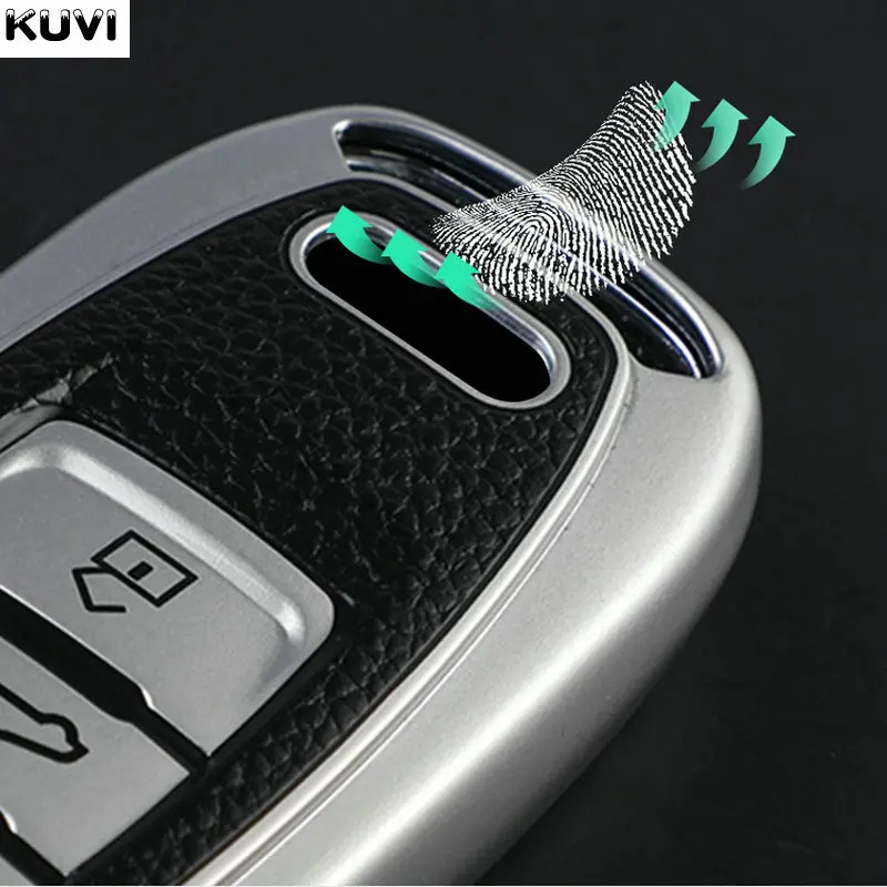 Premium Leather TPU Car Key Case Cover - Stylish Protective Holder Accessories