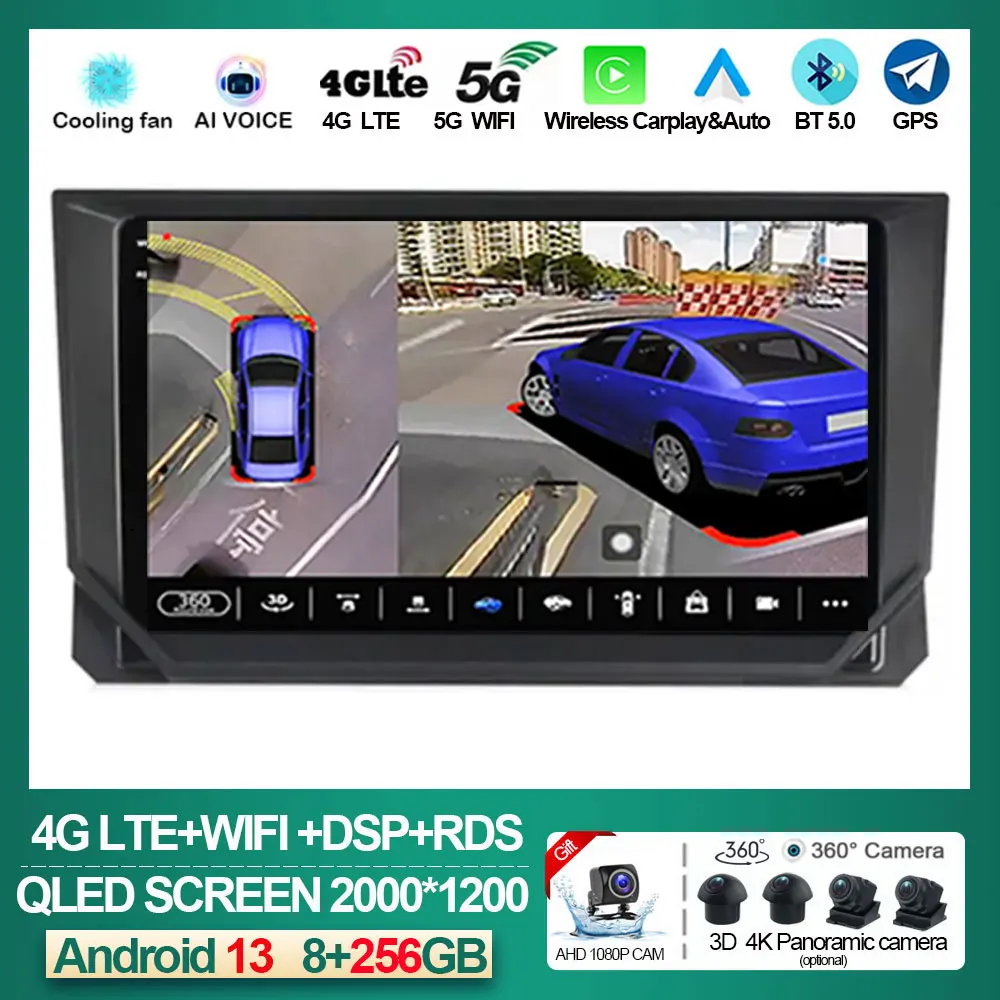 

Android 13 Car Gps Navigation Multimedia Player For SEAT Ibiza 2017 2018 2019 2020 Voice Control Carplay Auto RDS WIFI DSP 4G