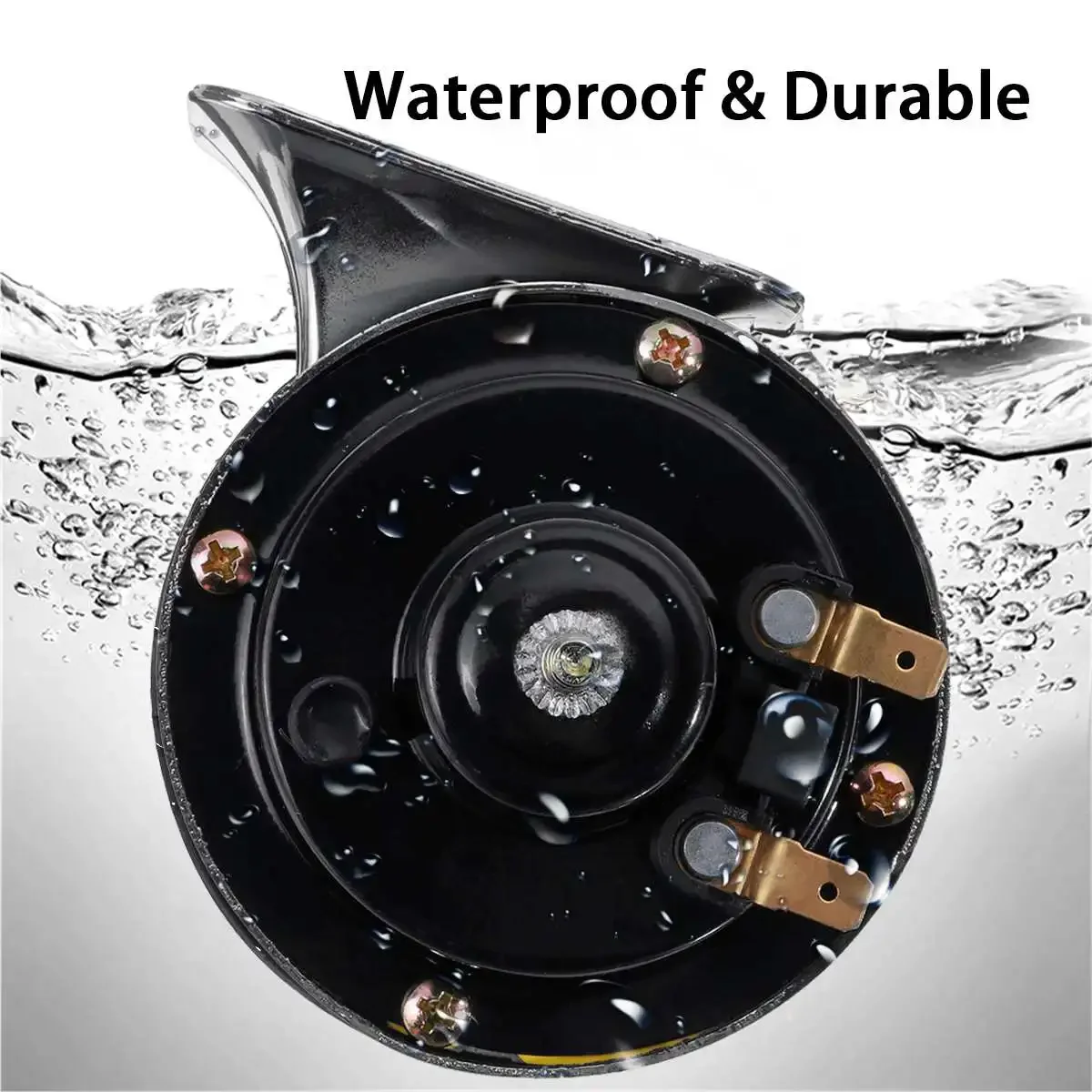 

Громкий автомобильный гудок, 12 В, 2 шт., универсальный, 800 дБ, громкий водонепроницаемый гудок для поезда с электроулиткой, сирена для мотоцикла, автомобиля, грузовика, внедорожника, лодки