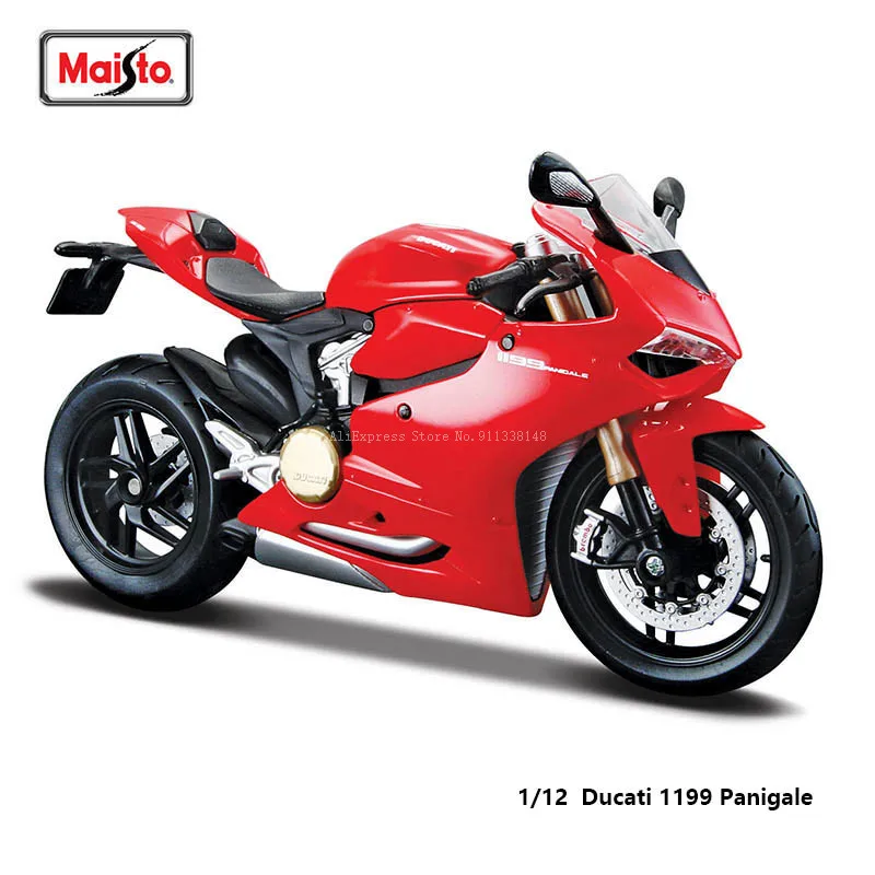 Maisto 1:12 Ducati 1199 Panigale Classic Motorcycle Brand Genuine Collection Die Casting Model Gift Static Toy Fuel Tank Metal