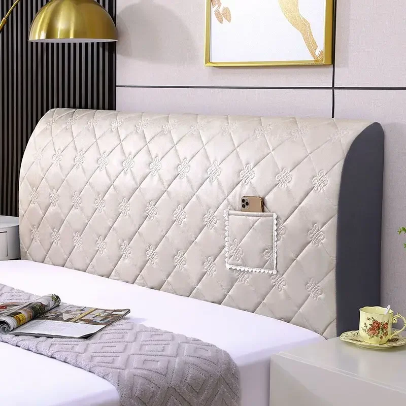 

Artificial Leather Headboard Cover All-inclusive Bed Head Back High Quality Waterproof Bedside Protection Dust Cover Home Decor